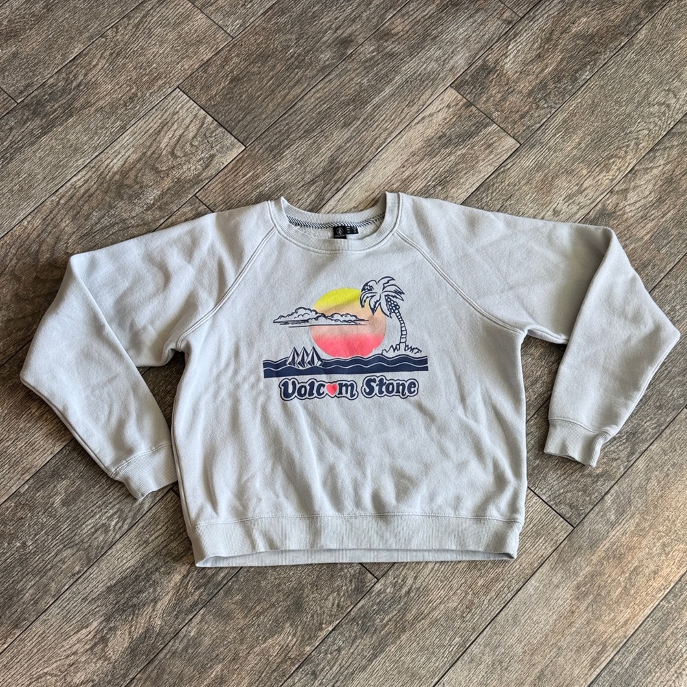 Volcom Stone Gray Crewneck Sweater